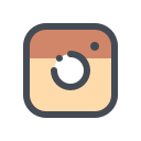 media, network, photo, social, video, web svg vector icon