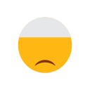 dissapointed face, emoji, face, islam, muslim, sad face svg vector icon