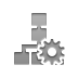 organizational,chart,gear icon