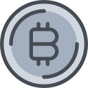 bank, bitcoin, coin, money svg vector icon