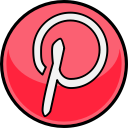 media, pinterest, social svg vector icon