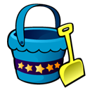 bucket,and,shovel icon