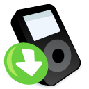 ipod,black,down,descend,download,fall,decrease,descending icon