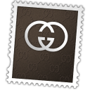 gucci,logo,stamp,postage icon