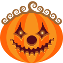 clown, halloween, jack-o-lantern, monster, pumpkin, scary, spooky icon
