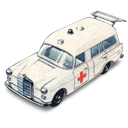 ambulance, benz, car, mercedes icon