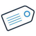 desctiption, ecommerce, label, price tag, sale, tag, title svg vector icon