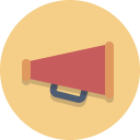 bullhorn, megaphone svg vector icon