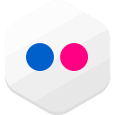 flickr, photos, social network svg vector icon