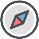 compass, dipping compass, direction, general, instrument, magnetic compass, office svg vector icon