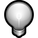 alert, bulb, idea, off, think icon
