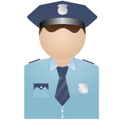 policeman,no,uniform,close,cancel,stop icon