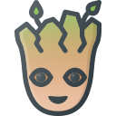 baby, galaxy, groot, guardians, marvel, movie, of svg vector icon
