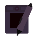 design, graphic, pad, stylus, wacom svg vector icon