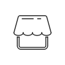 facebook, home, ptofile, store svg vector icon