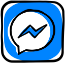 communication, facebook, media, message, messenger, social, texting svg vector icon
