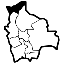 bolivia, geography, location, map, pando svg vector icon