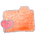 folder,orange,favorite icon