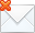 base, delete, mail icon