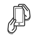 device, gesture, gps, handheld, interaction, mobile, smartphone svg vector icon