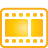 basic, video, yellow icon