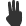 fingers, three icon