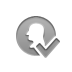coin,silhouette,checkmark icon