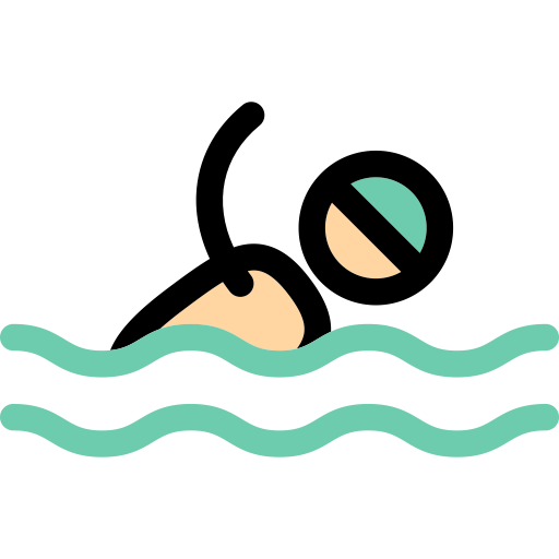 Swimming svg vector icon