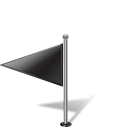 flag, flag1leftblack, pinpoint icon