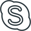 logo, media, skype, social svg vector icon