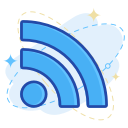 media, social, wifi svg vector icon
