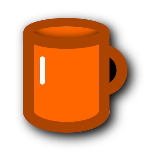cup,orange icon