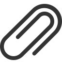 attachment, clip, paper svg vector icon