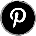 logo, media, pinterest, social svg vector icon