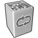 bin, full, trash icon