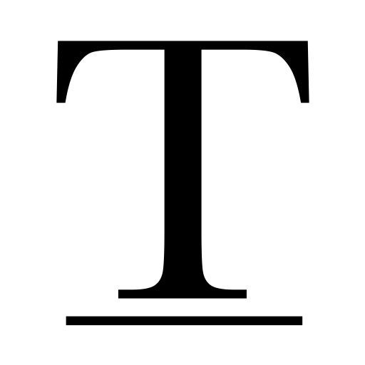 Font Underline svg vector icon