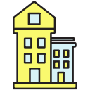 building, education, school svg vector icon