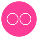 circle, flickr, outline, social-media svg vector icon
