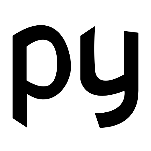 Language Python Text svg vector icon