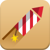 fireworks, new year icon