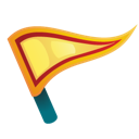 flag, gps, location icon