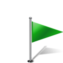 flag, flag1rightgreen, pinpoint icon