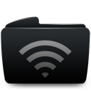 folder, wifi icon