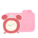 ak, candy, clock, folder icon