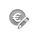 coin,euro,pencil icon