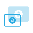 bitcoin, card, credit, ecommerce, money, payments, send svg vector icon
