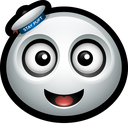 avatar, ghost, giant, man, marshmallow, mascot, profile icon