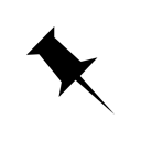 pinboard,black icon