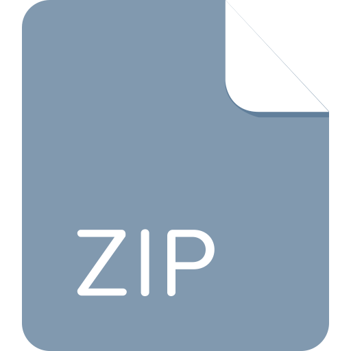 Zip svg vector icon