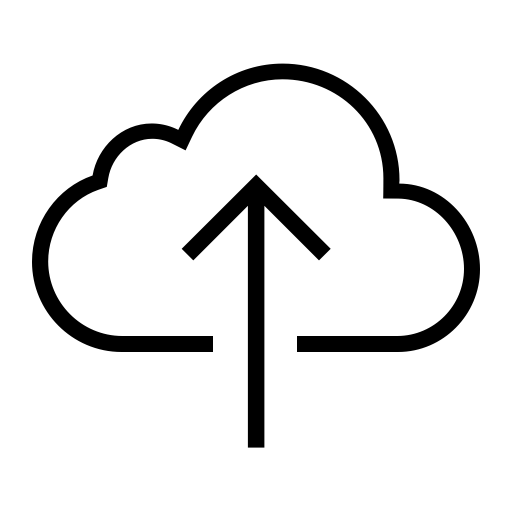 Ios Cloud Upload Outline svg vector icon